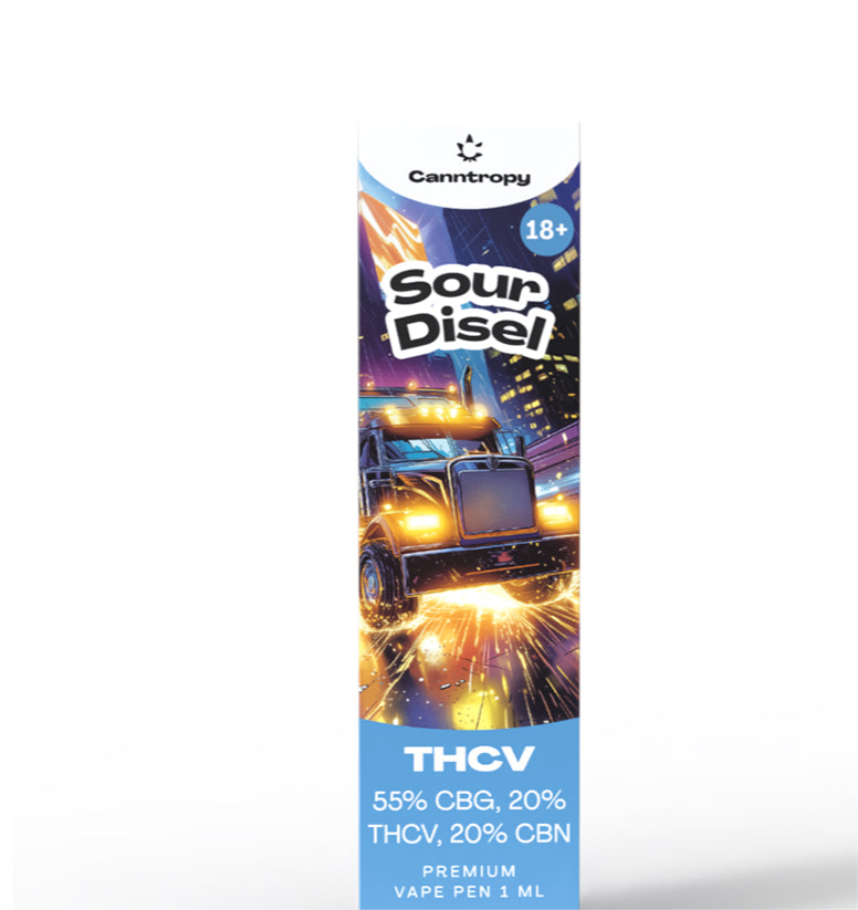 Vape pen usa e getta THC-V 89% SOUR DIESEL