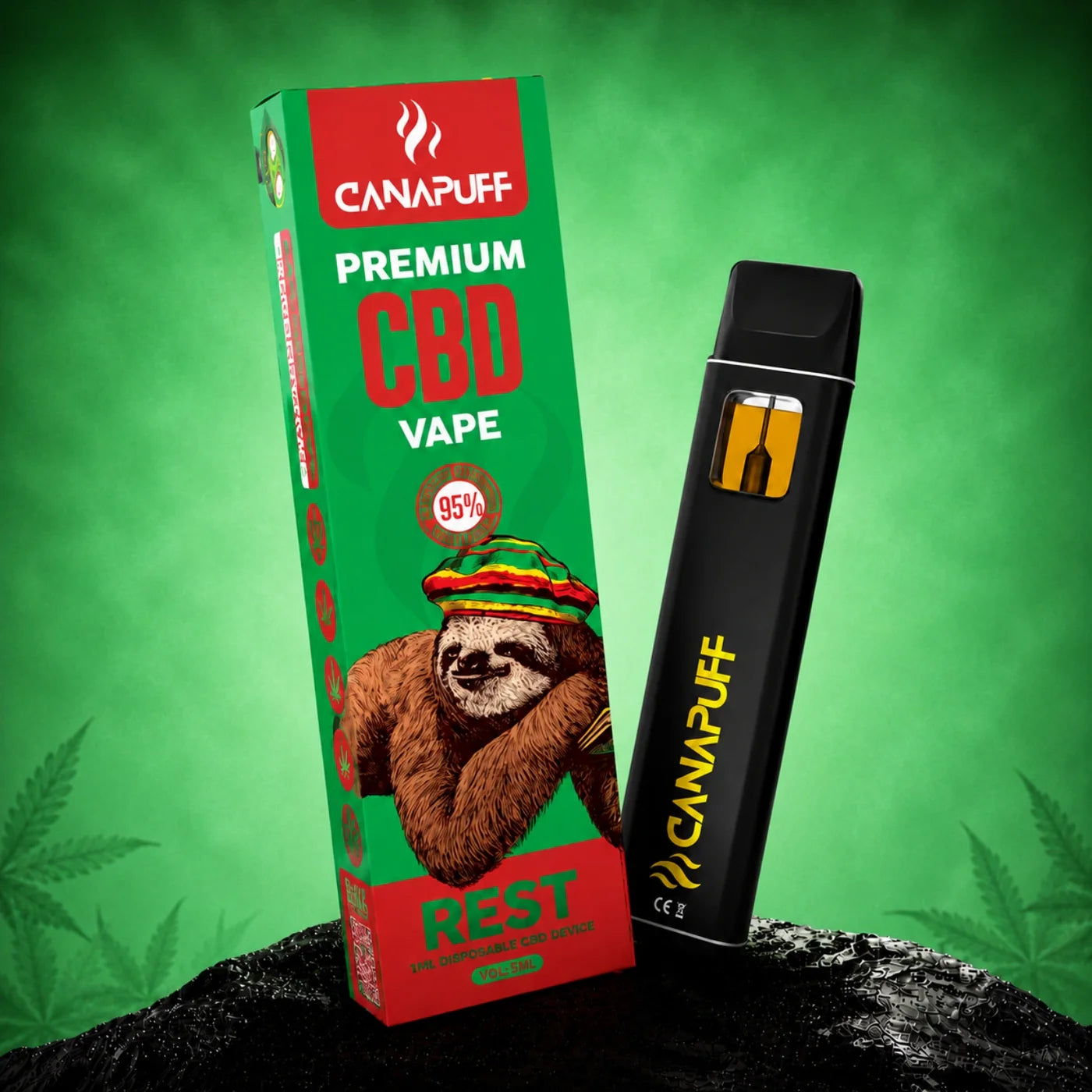 Vape pen usa e getta CBD 95% REST