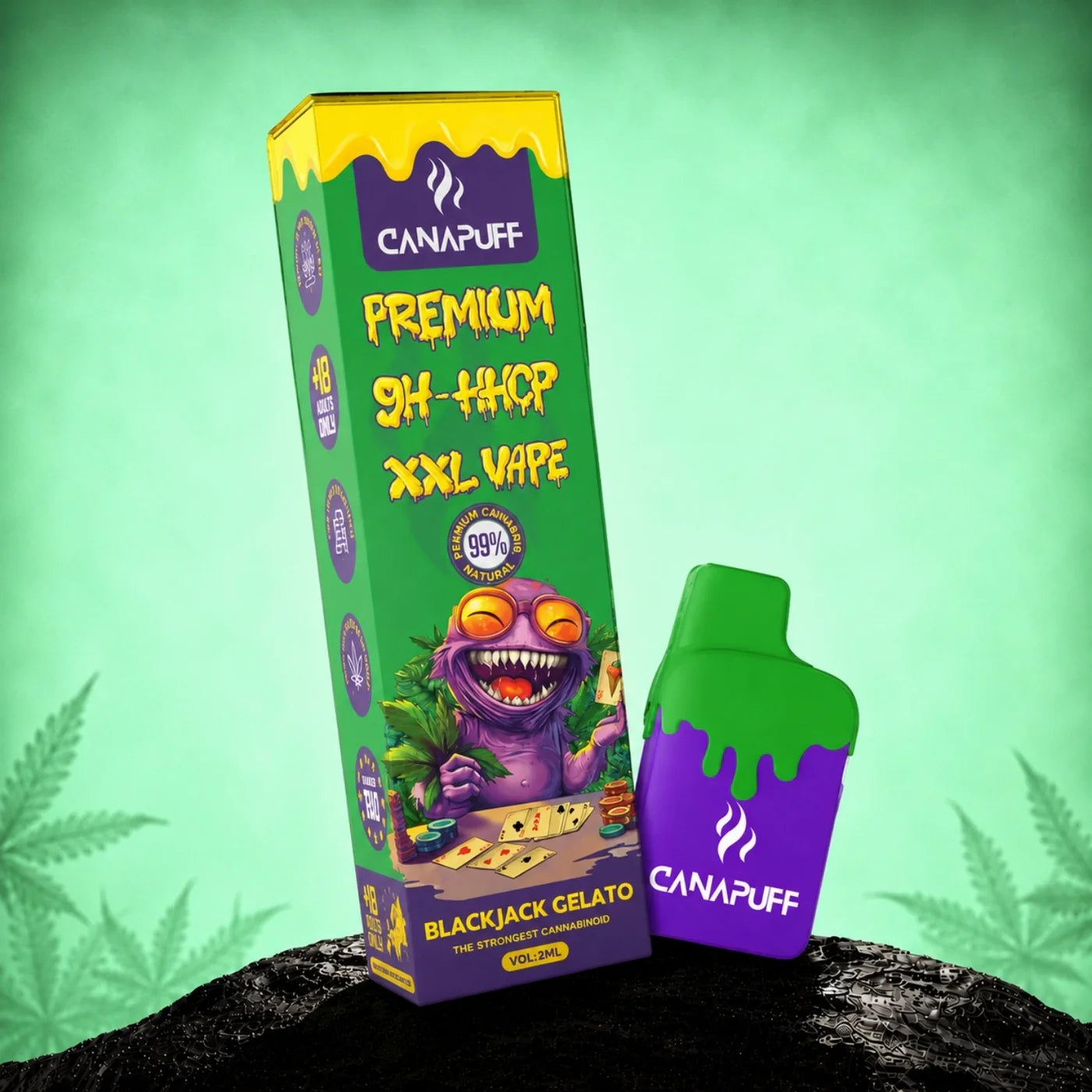 Vape pen usa e getta 9H-HHCP 99% BLACKJACK GELATO