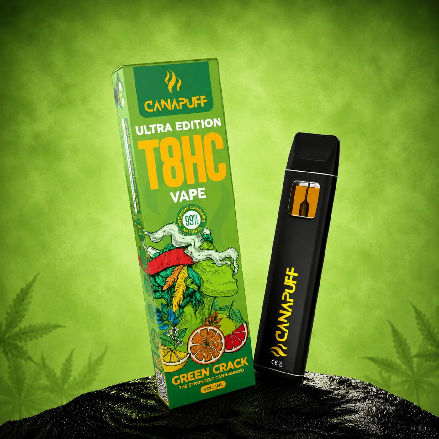 Vape pen usa e getta T8HC 99% GREEN CRACK ULTRA EDITION