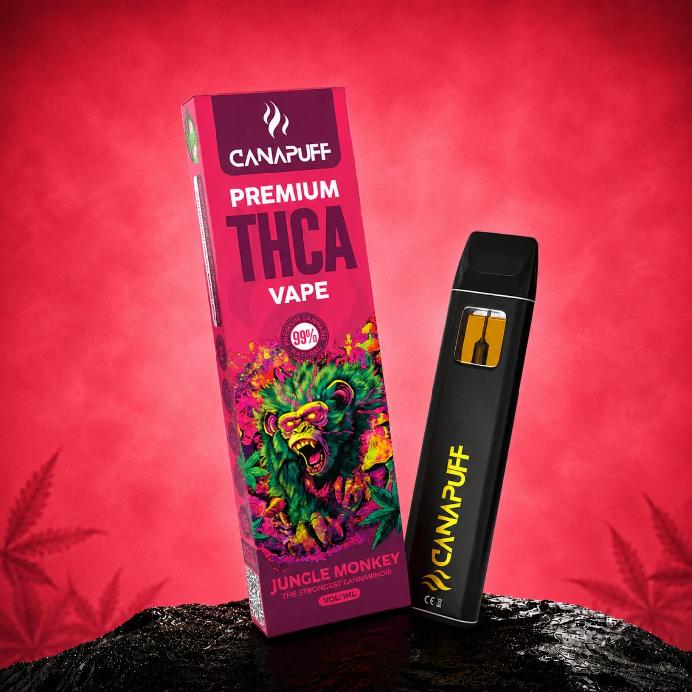 Vape pen usa e getta THCA 99% JUNGLE MONKEY