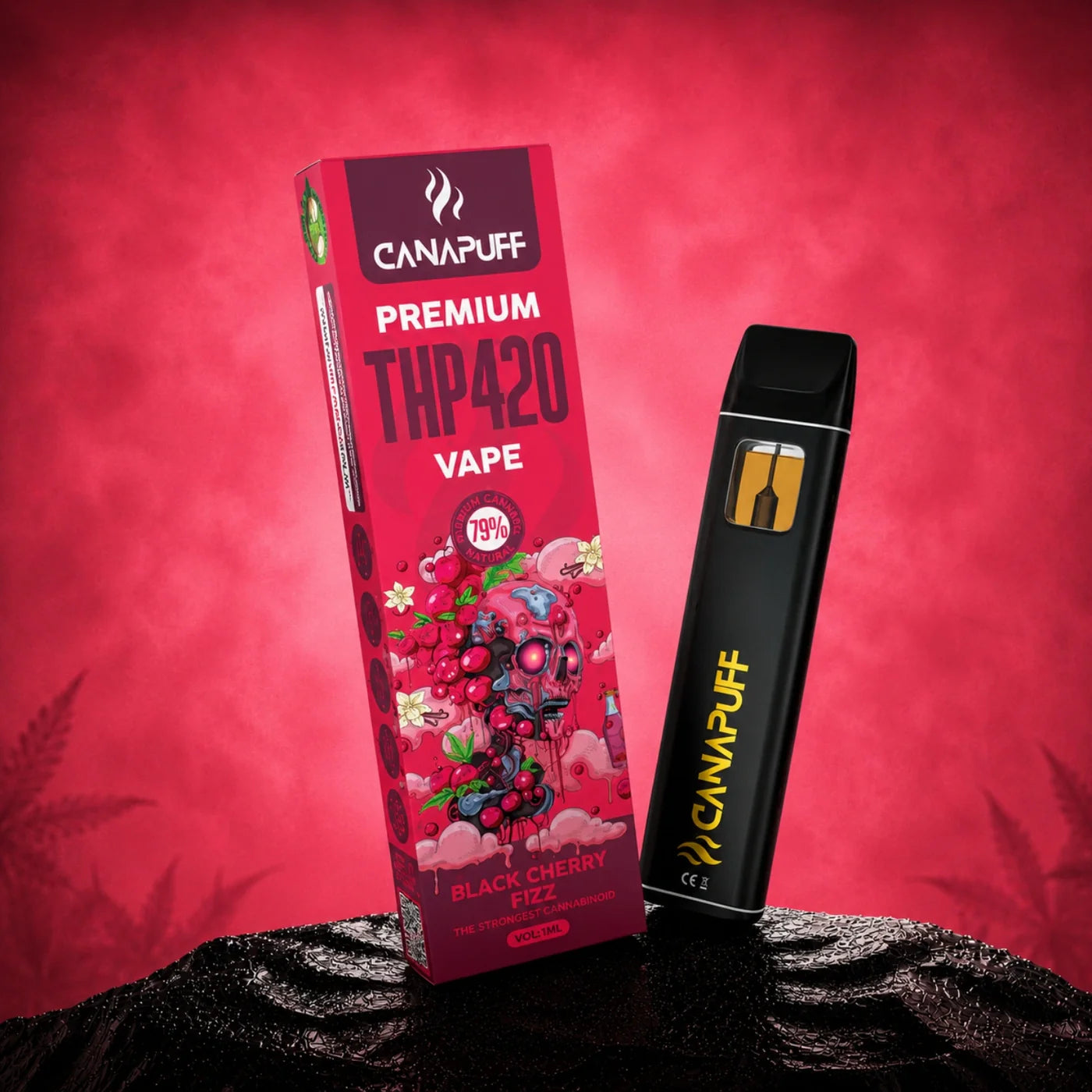 Vape pen usa e getta THP420 79% BLACK CHERRY FIZZ