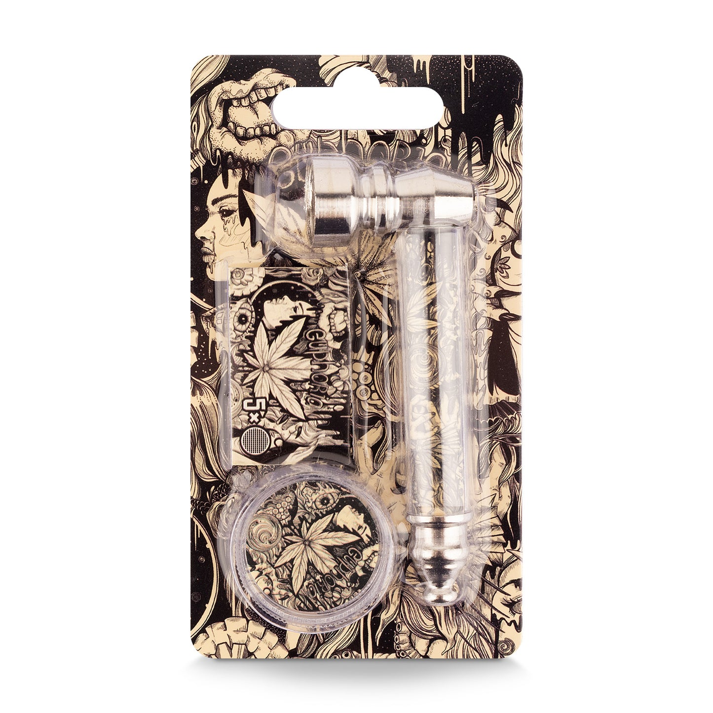 Pipa In Vetro Con Grinder