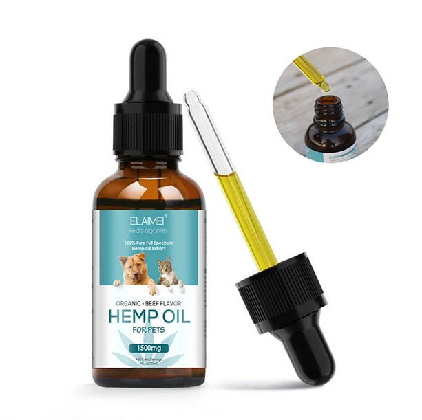 Pet Hemp Oil 8% (Taglia Grande) Dai 6Kg in su