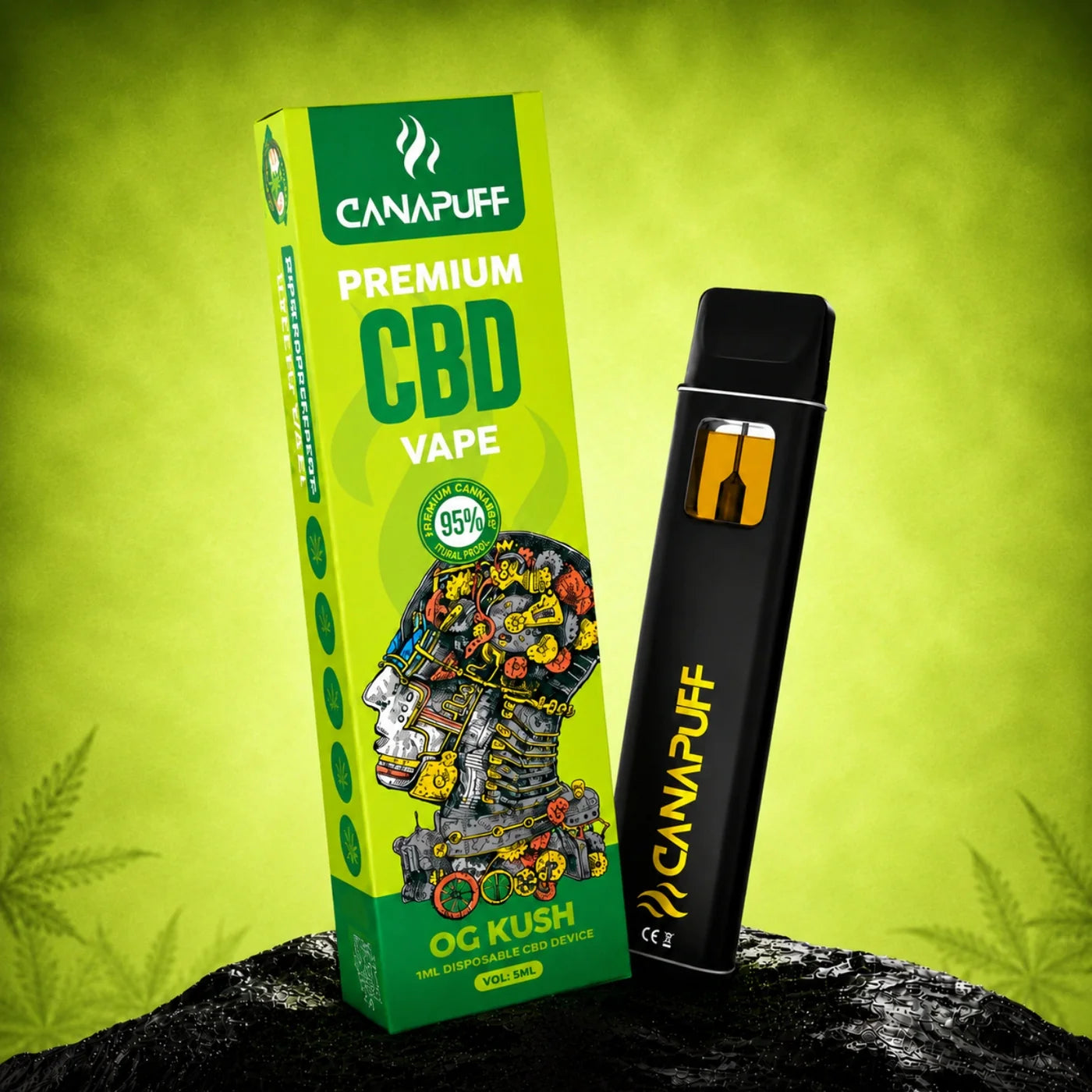Vape pen usa e getta CBD 95% OG KUSH