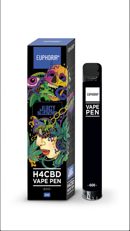 Vape pen usa e getta H4CBD 98%, JUICE BLUEBERRY