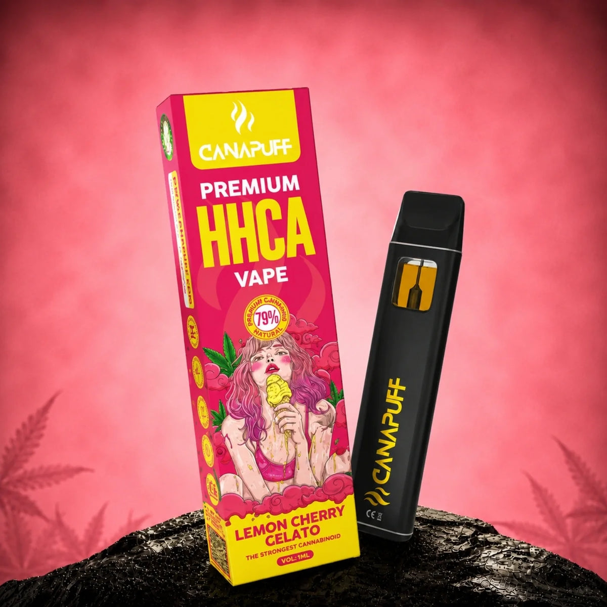 Vape pen usa e getta HHCA 79% Lemon Cherry Gelato