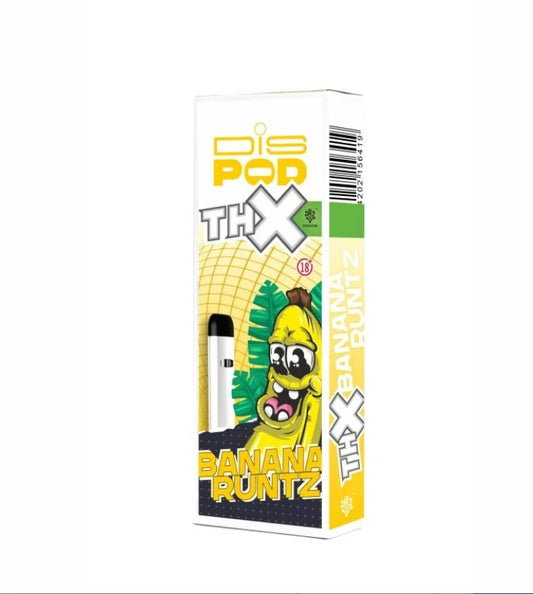 Vape pen usa e getta THX 89%, BANANA RUNTZ