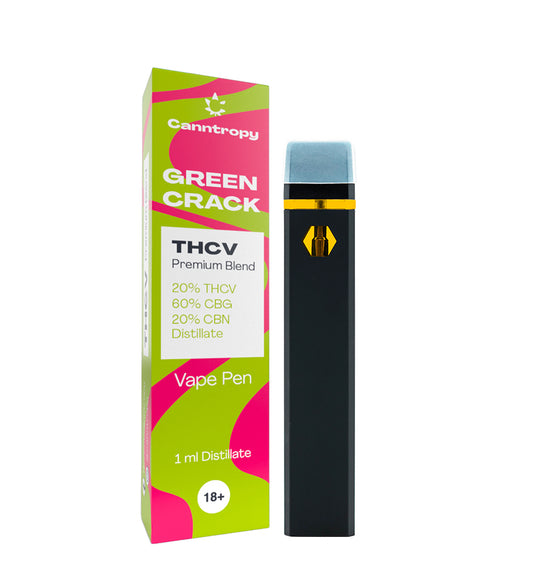 Vape pen usa e getta THC-V 92% GREEN CRACK