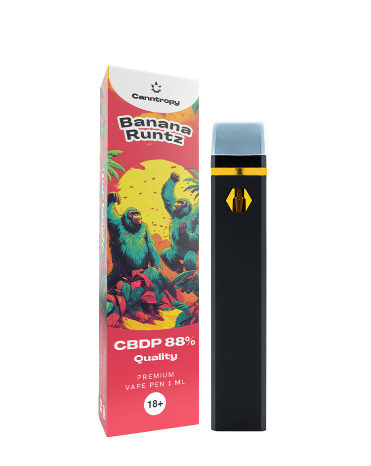 Vape pen usa e getta CBD-P 88%, BANANA RUNTZ