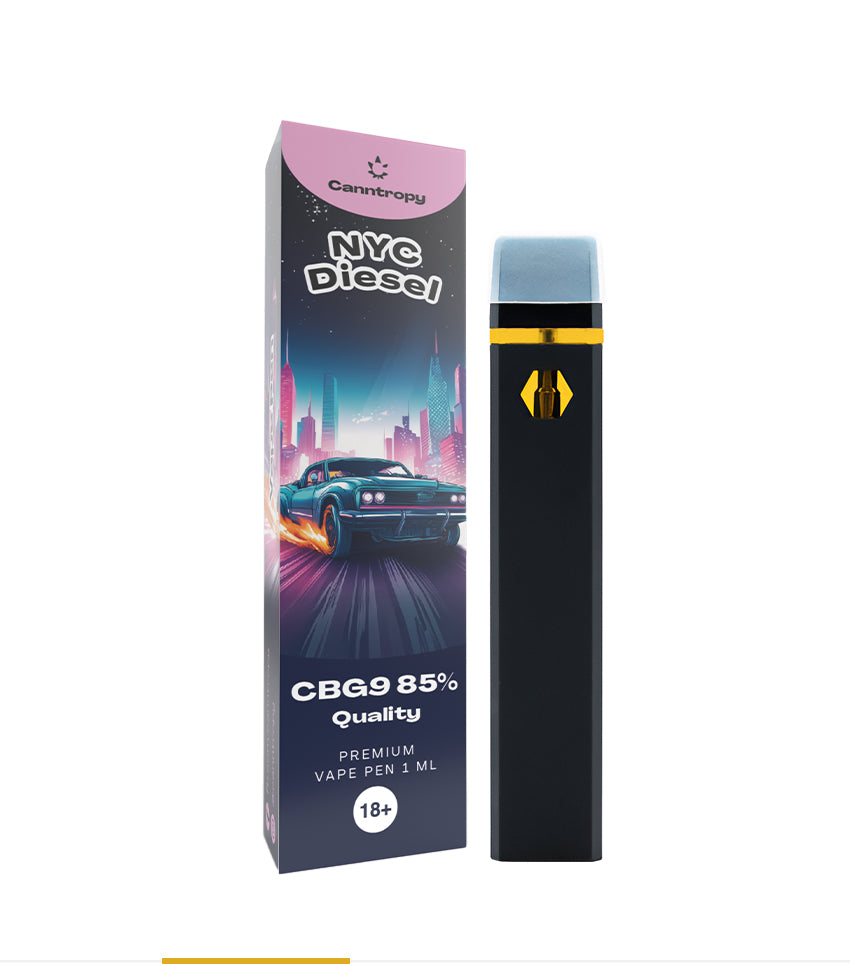 Vape pen usa e getta CBG9 85%, NYC DIESEL