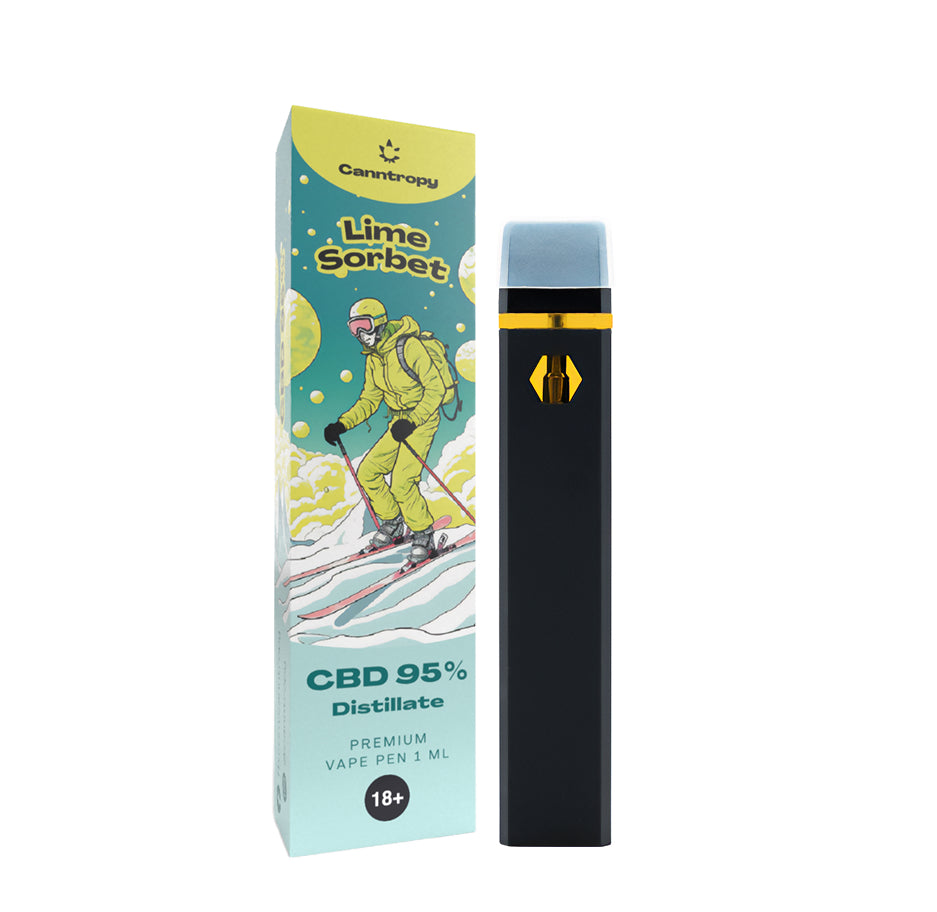 Vape pen usa e getta CBD 95% LIME SORBET