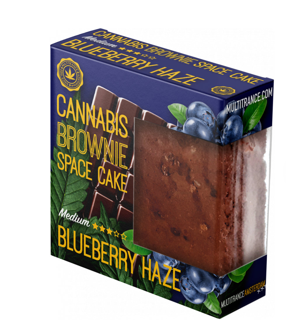 Brownie alla cannabis gusto Blueberry Haze