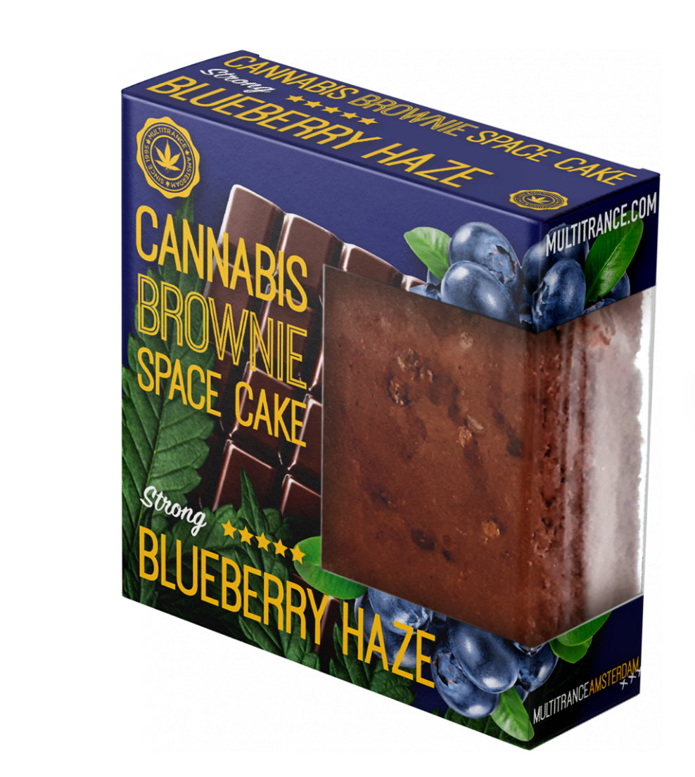 Brownie alla cannabis gusto Blueberry Haze