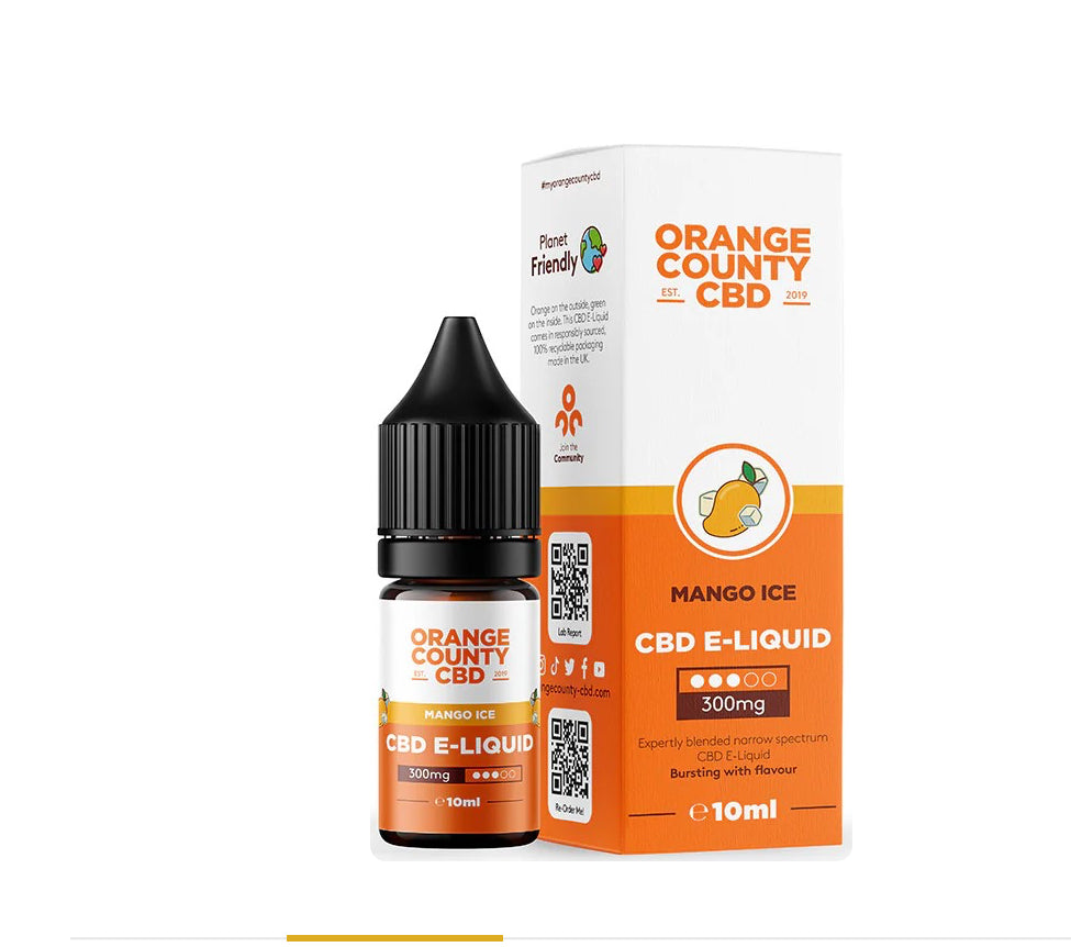 CBD E-Liquid 10 ml Mango Ice Kush