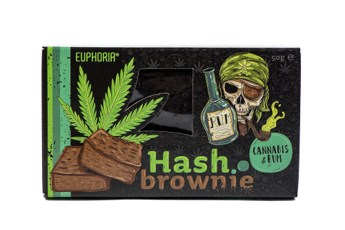 Brownie alla Cannabis & Rum