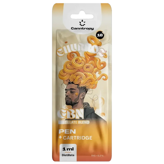 Vape pen usa e getta CBN 95%CHURROS + CARTRIDGE